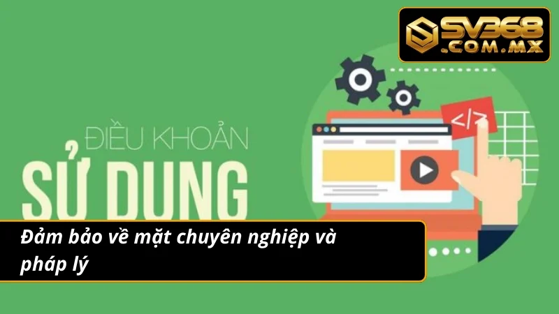 Điều Khoản Và Điều Kiện SV368 – Quy Định Cược Thủ Cần Biết 3 Điều khoản và điều kiện về tính chuyên nghiệp và pháp lý